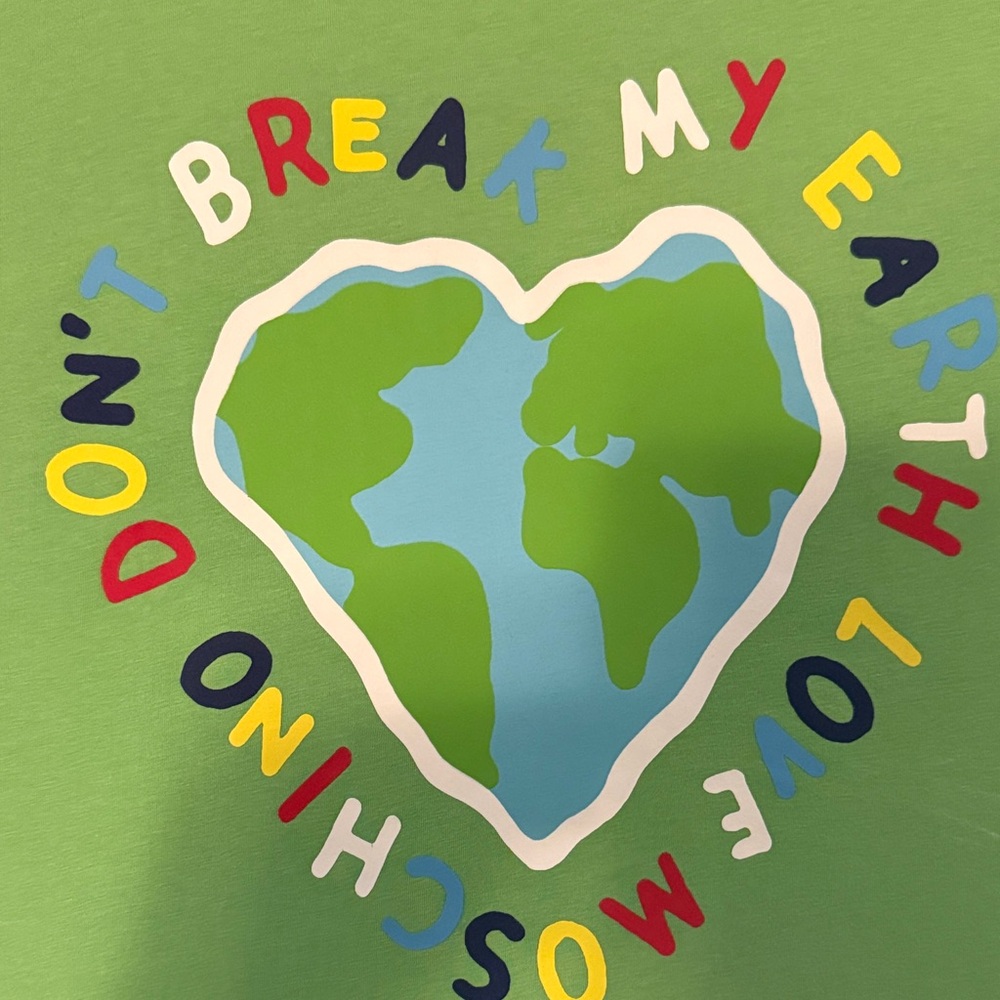 Moschino Green Earth Graphic Tee